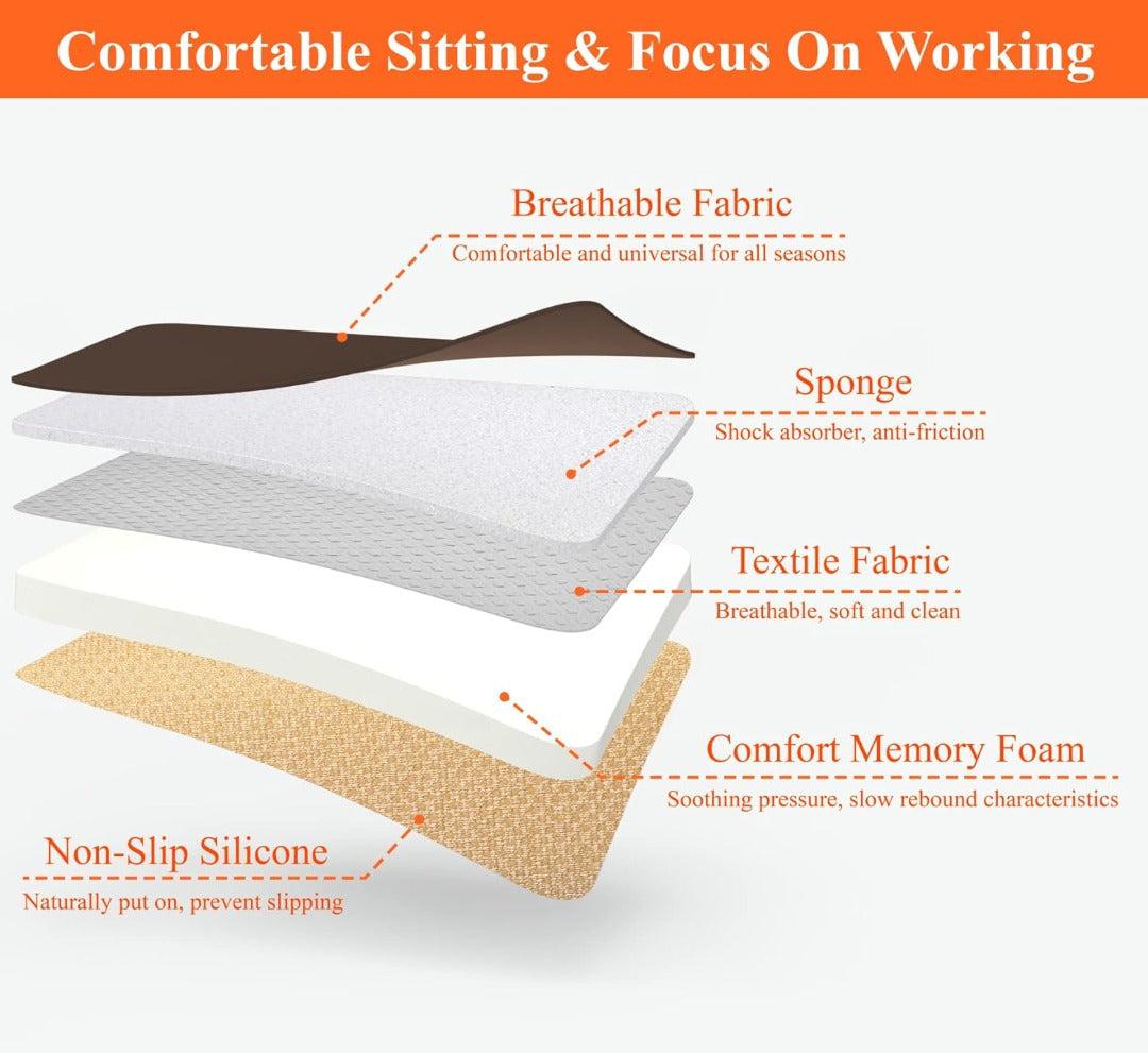 Cojín de espuma viscoelástica para asiento de coche