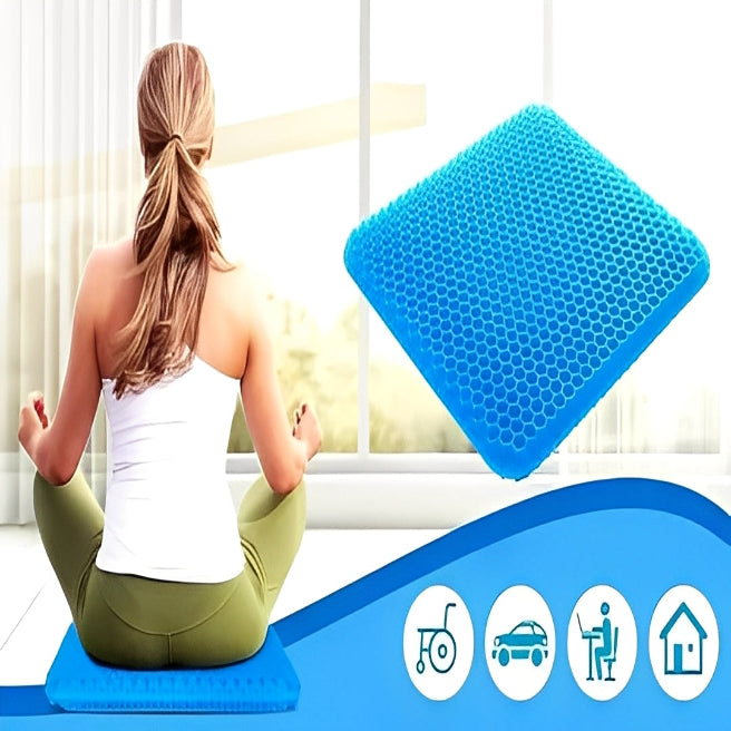 Cojín de gel ergonómico para oficina, coche y uso diario