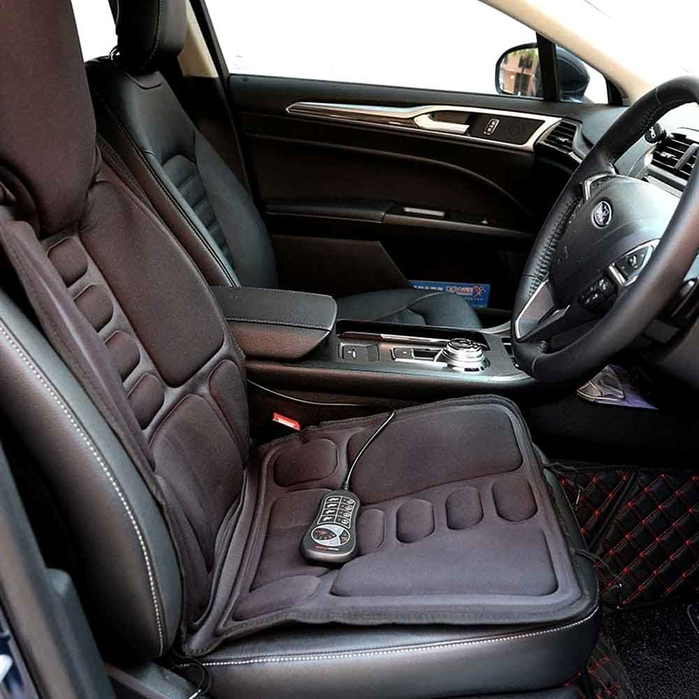 Cojín de masaje con calor de 8 modos para espalda, cuello y cuerpo completo – Perfecto para coche y hogar