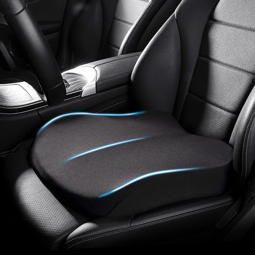 Cojín elevador para coche con espuma viscoelástica – Alzador ergonómico de asiento