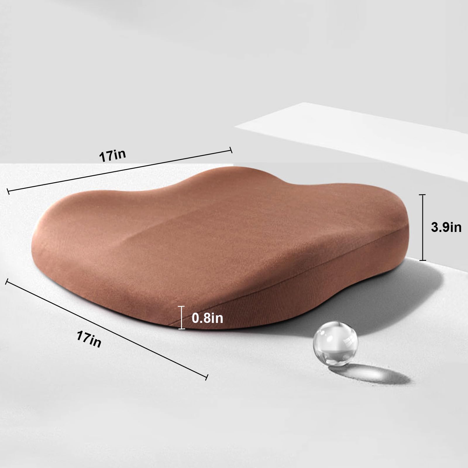 Cojín elevador para coche con espuma viscoelástica – Alzador ergonómico de asiento