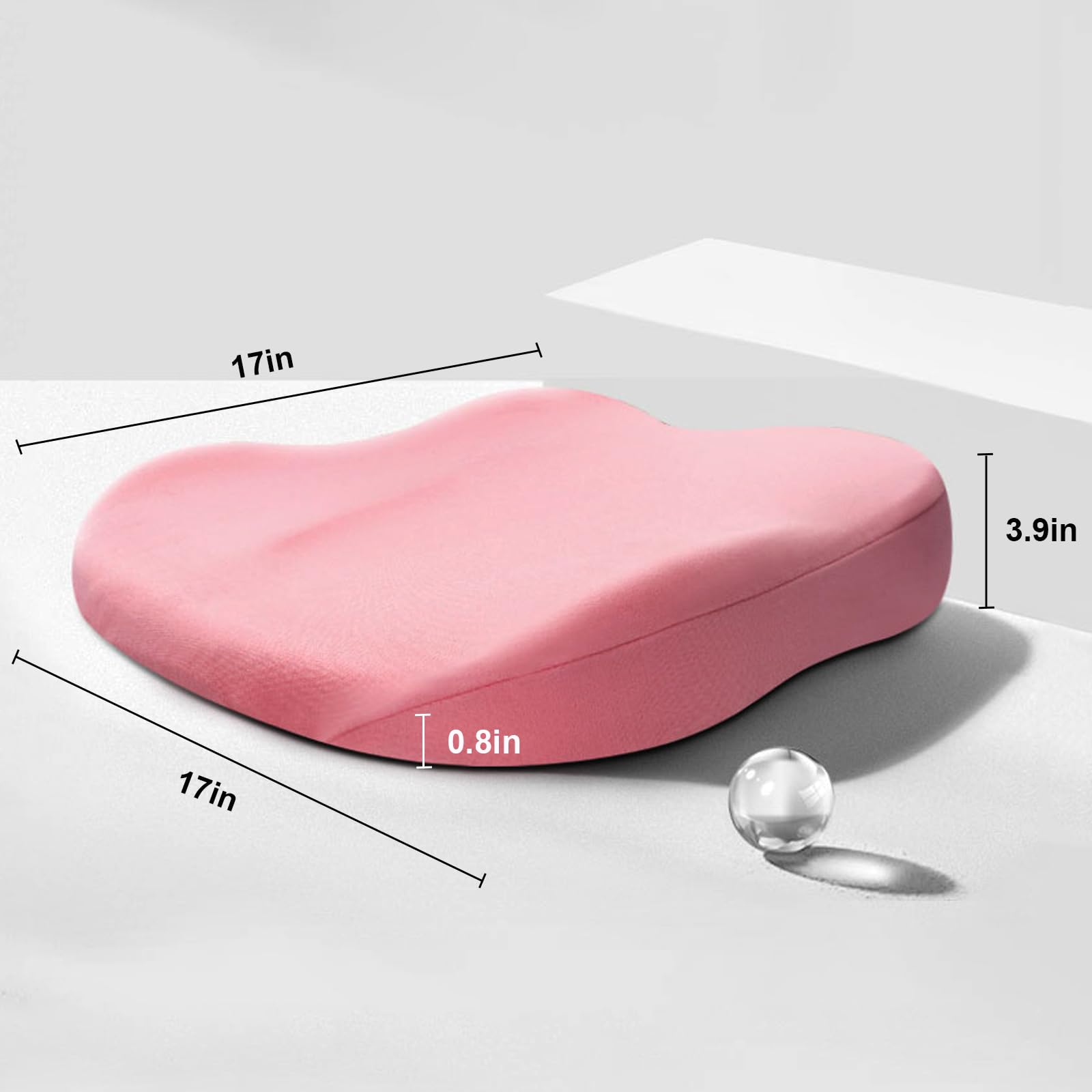 Cojín elevador para coche con espuma viscoelástica – Alzador ergonómico de asiento