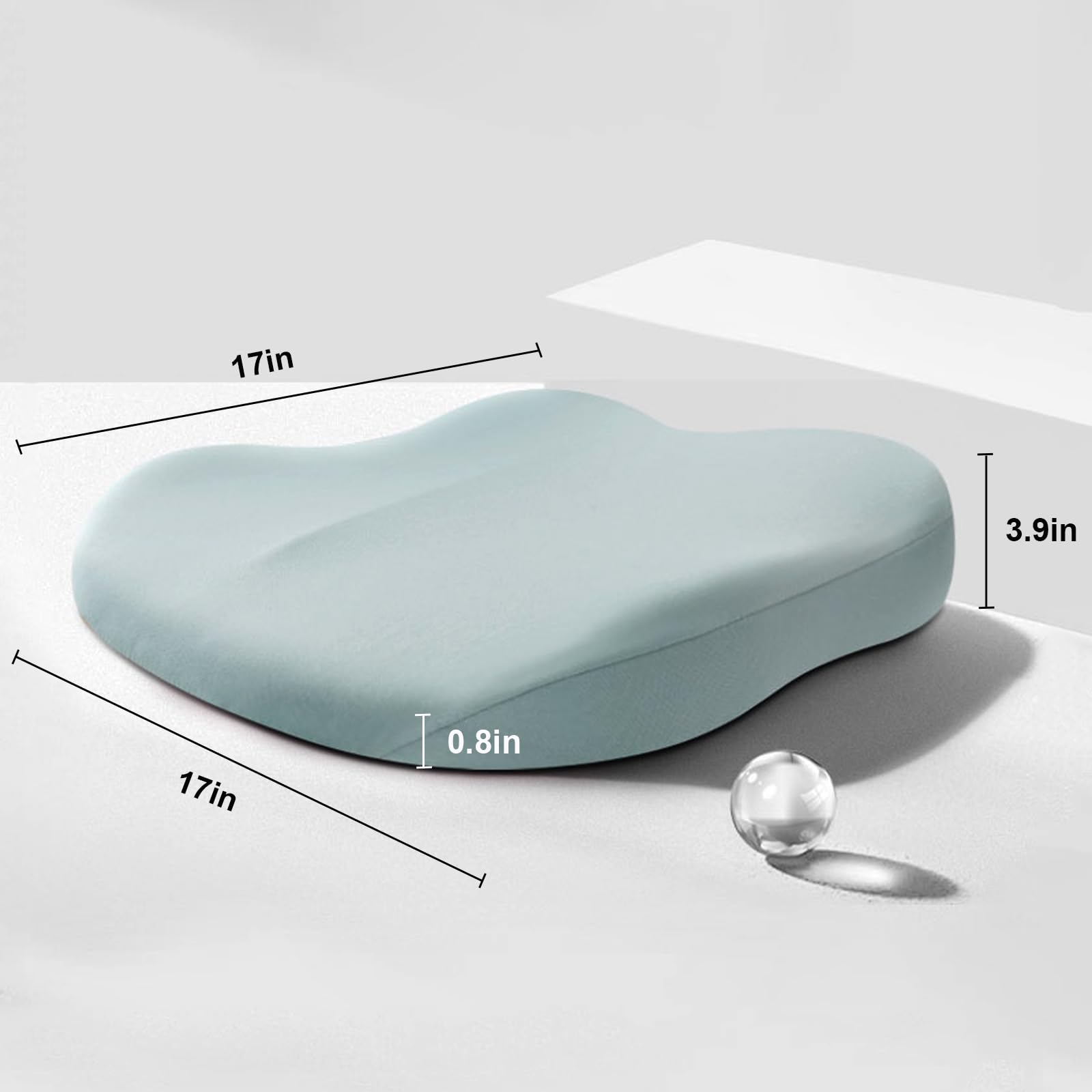 Cojín elevador para coche con espuma viscoelástica – Alzador ergonómico de asiento
