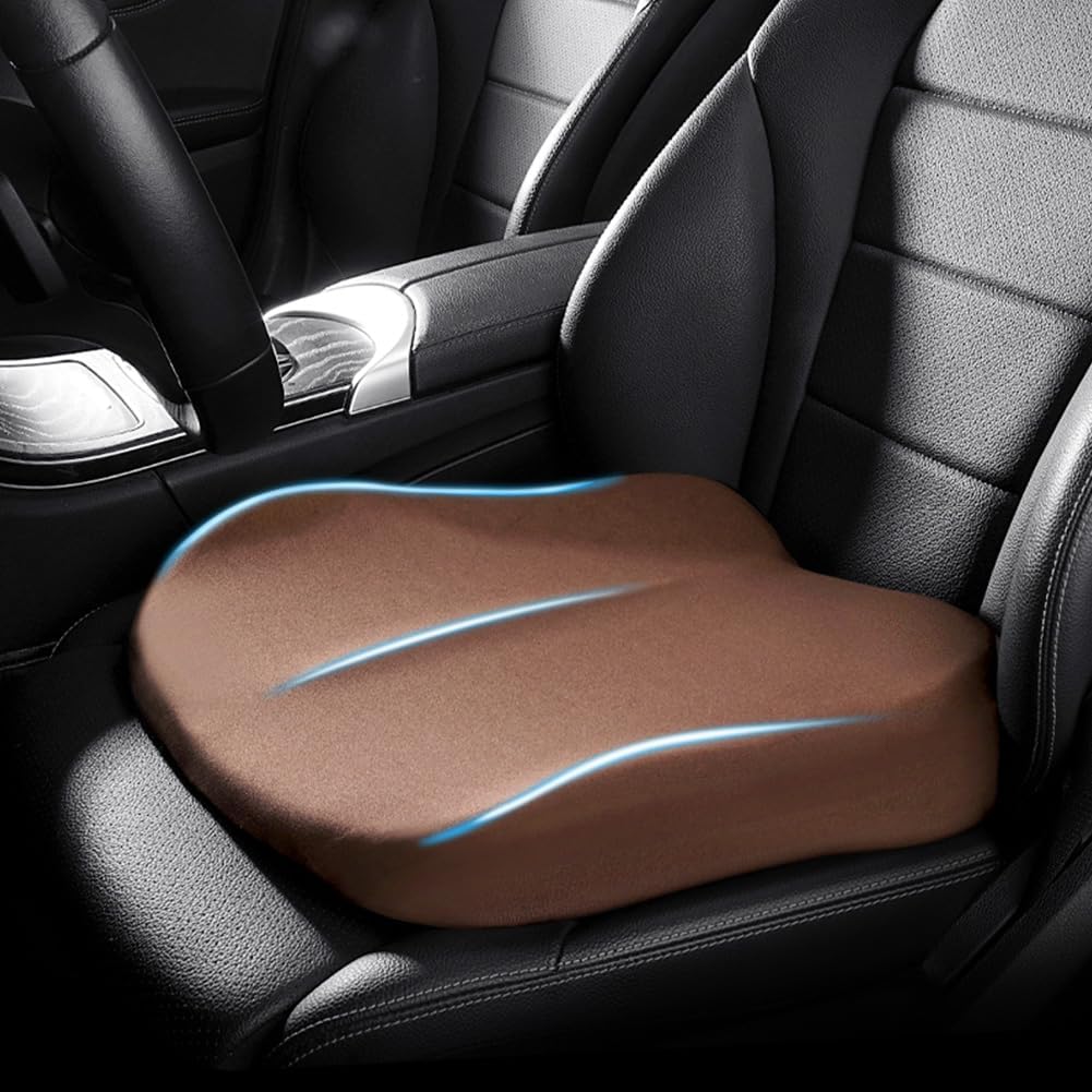 Cojín elevador para coche con espuma viscoelástica – Alzador ergonómico de asiento