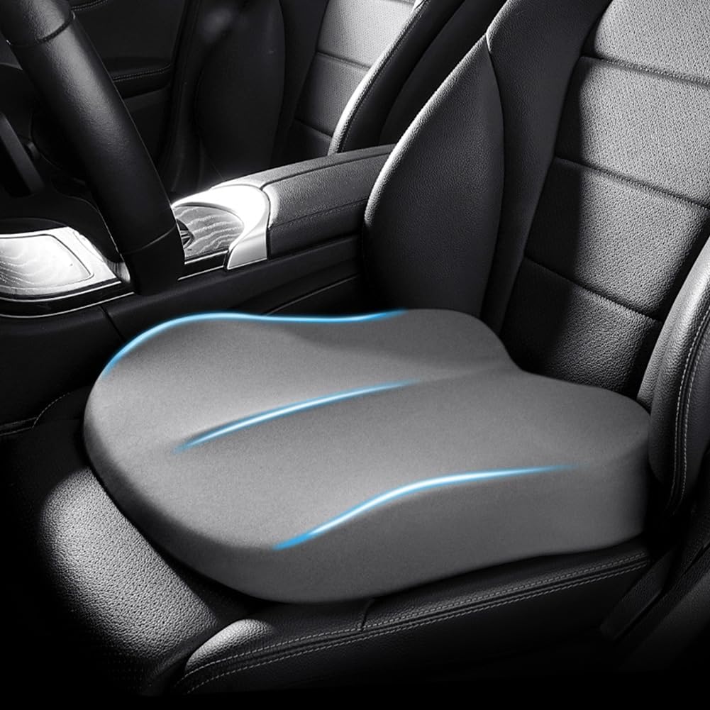 Cojín elevador para coche con espuma viscoelástica – Alzador ergonómico de asiento