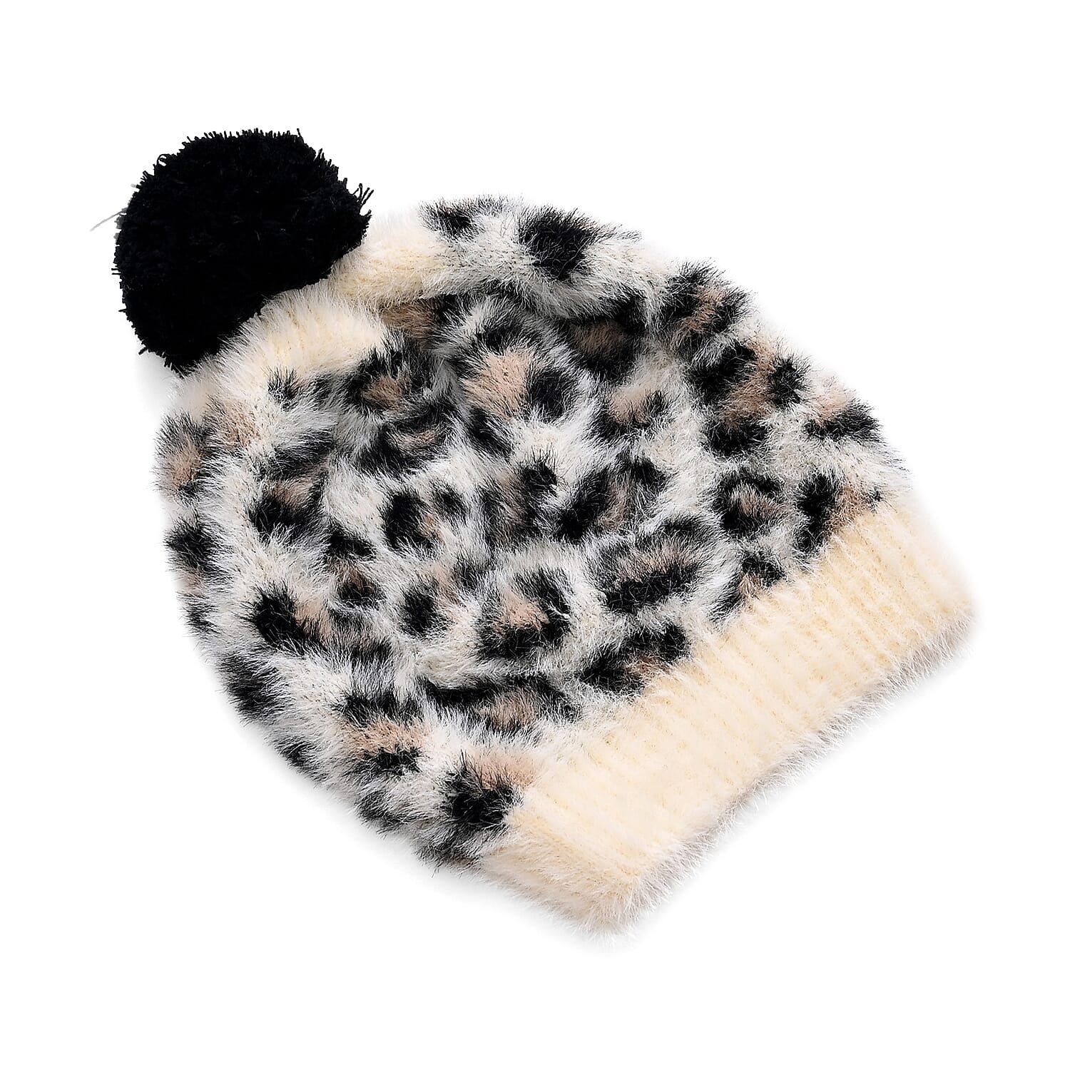 Conjunto de bufanda y gorro con estampado de leopardo para mujer Styled By – Accesorios de invierno de 2 piezas