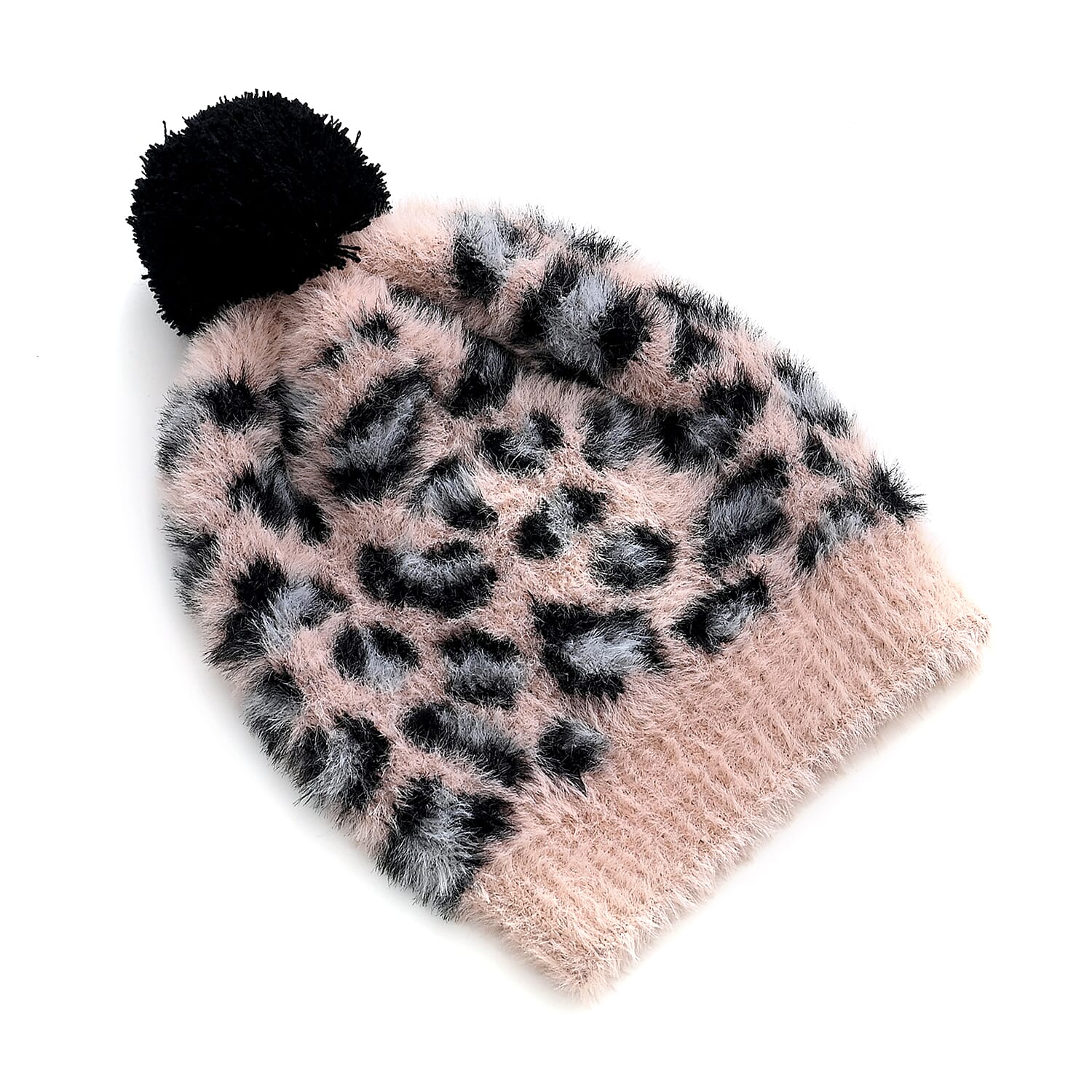 Conjunto de bufanda y gorro con estampado de leopardo para mujer Styled By – Accesorios de invierno de 2 piezas
