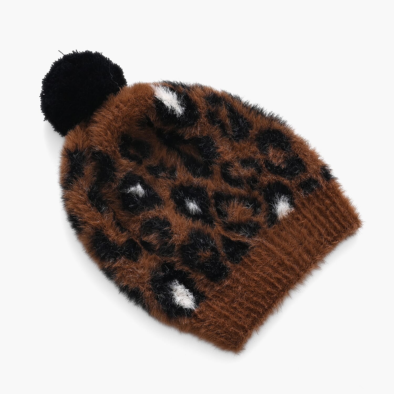 Conjunto de bufanda y gorro con estampado de leopardo para mujer Styled By – Accesorios de invierno de 2 piezas