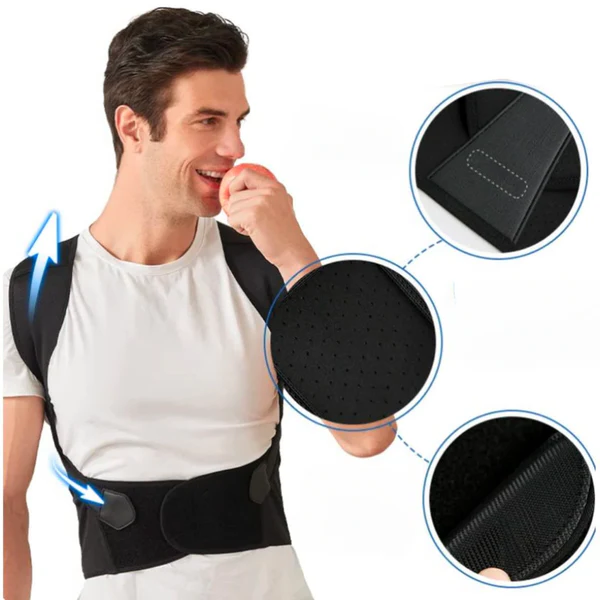 Corrector de postura unisex – Alivio del dolor de espalda y cuello, mejor silueta