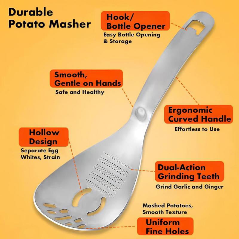 Cuchara ralladora multifunción de acero inoxidable para cocina