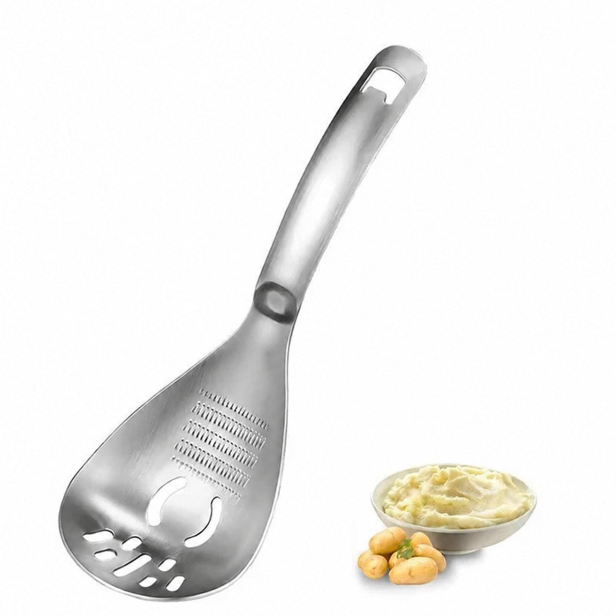 Cuchara ralladora multifunción de acero inoxidable para cocina