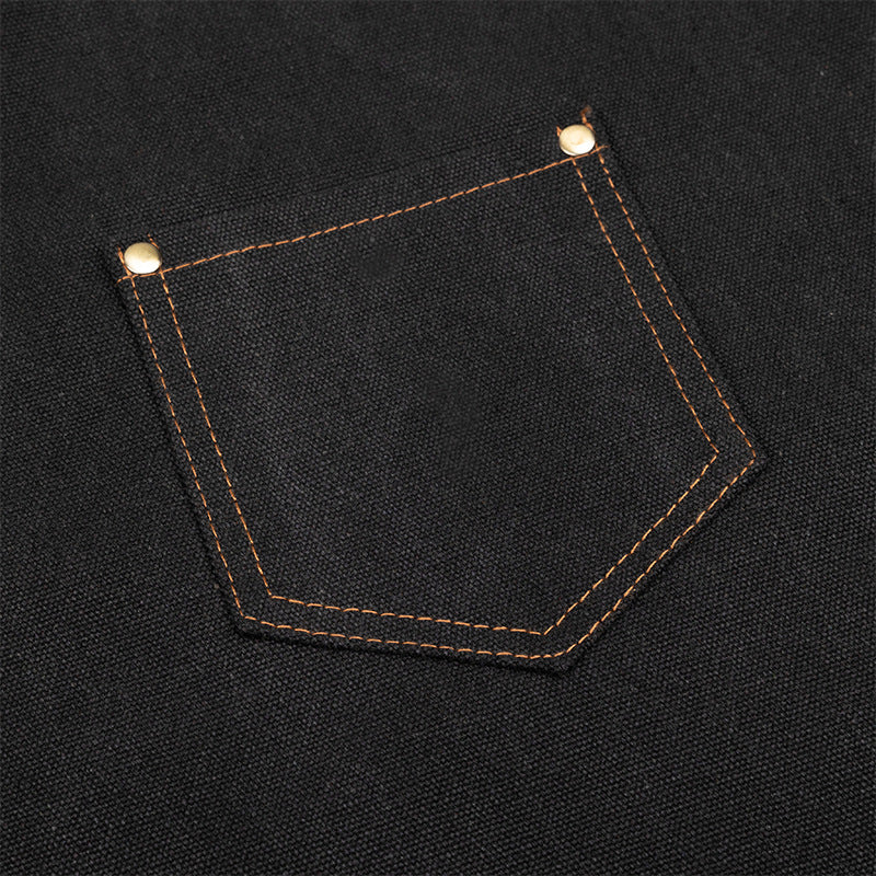 Delantal de lona sin mangas, impermeable y resistente al aceite