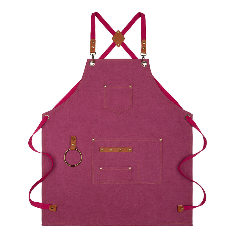 Delantal de lona sin mangas, impermeable y resistente al aceite