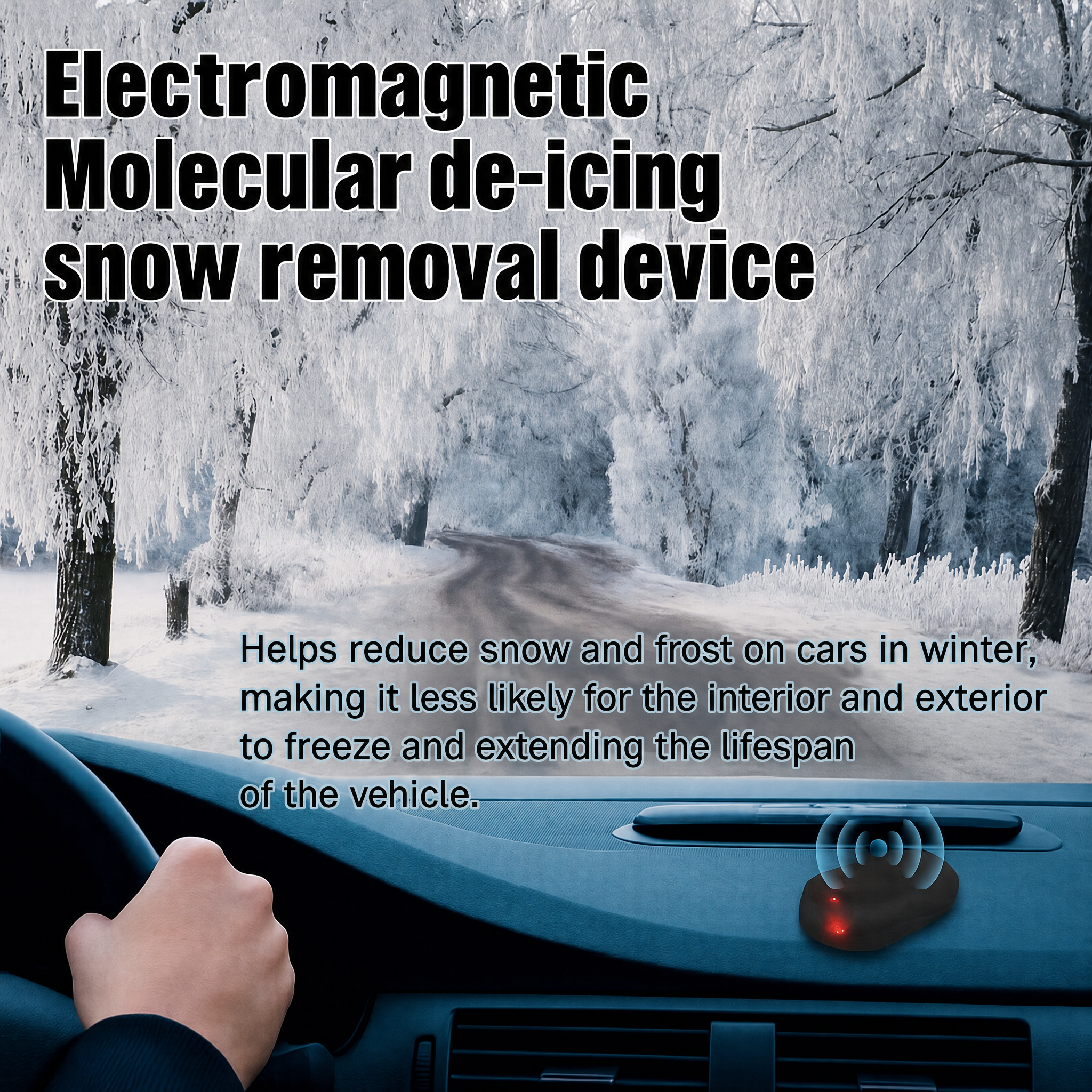 Descongelador rápido para coche | Antihielo para parabrisas / Descongelador de parabrisas | Sin rayones e instantáneamen
