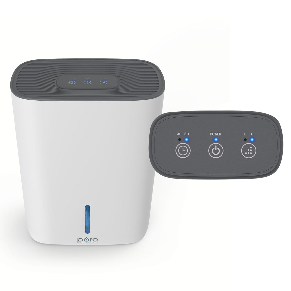 Deshumidificador portátil con temporizador para sótano, cámara sanitaria y baño con purificador de aire