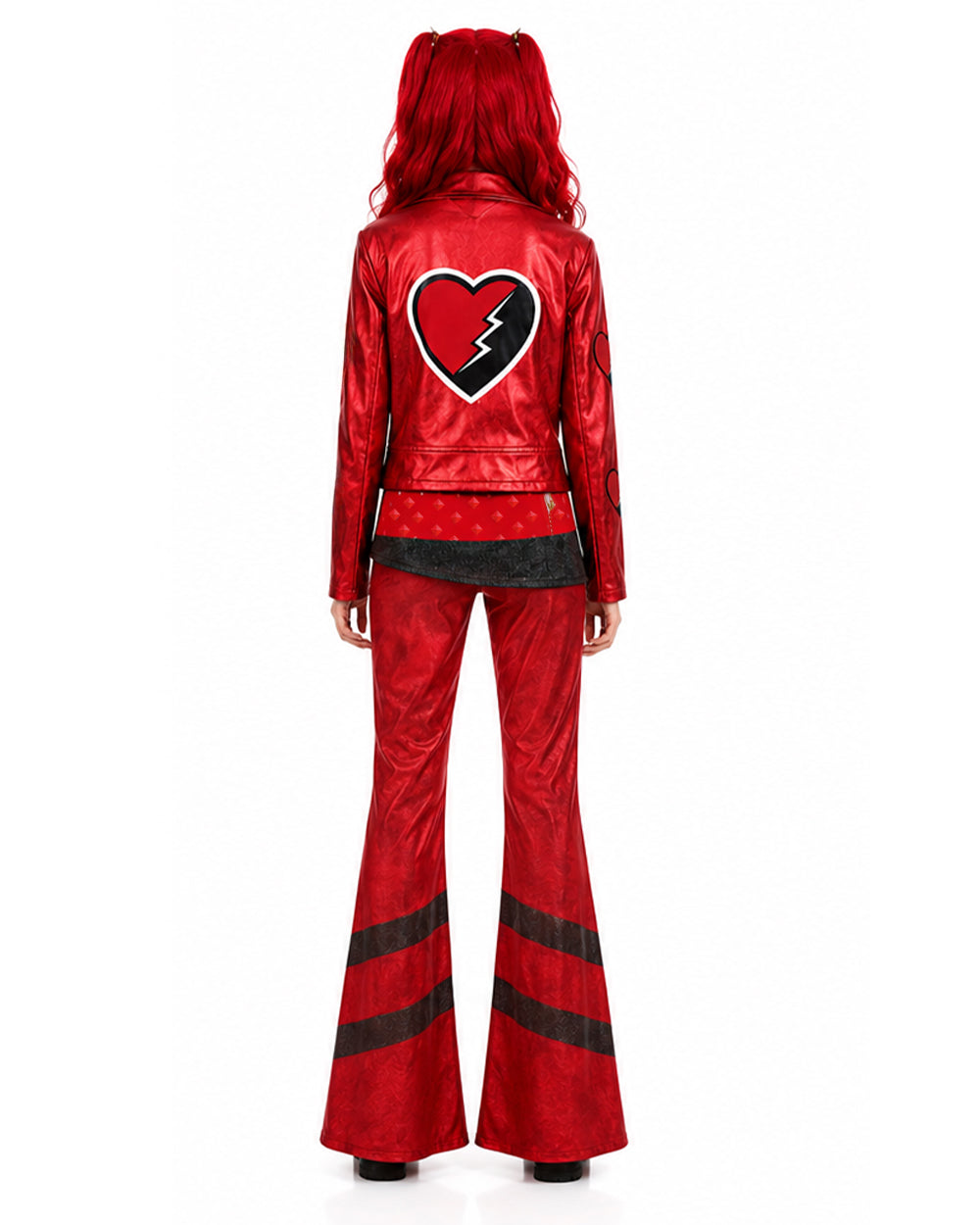 Disfraz de princesa temático de corazones rojos
