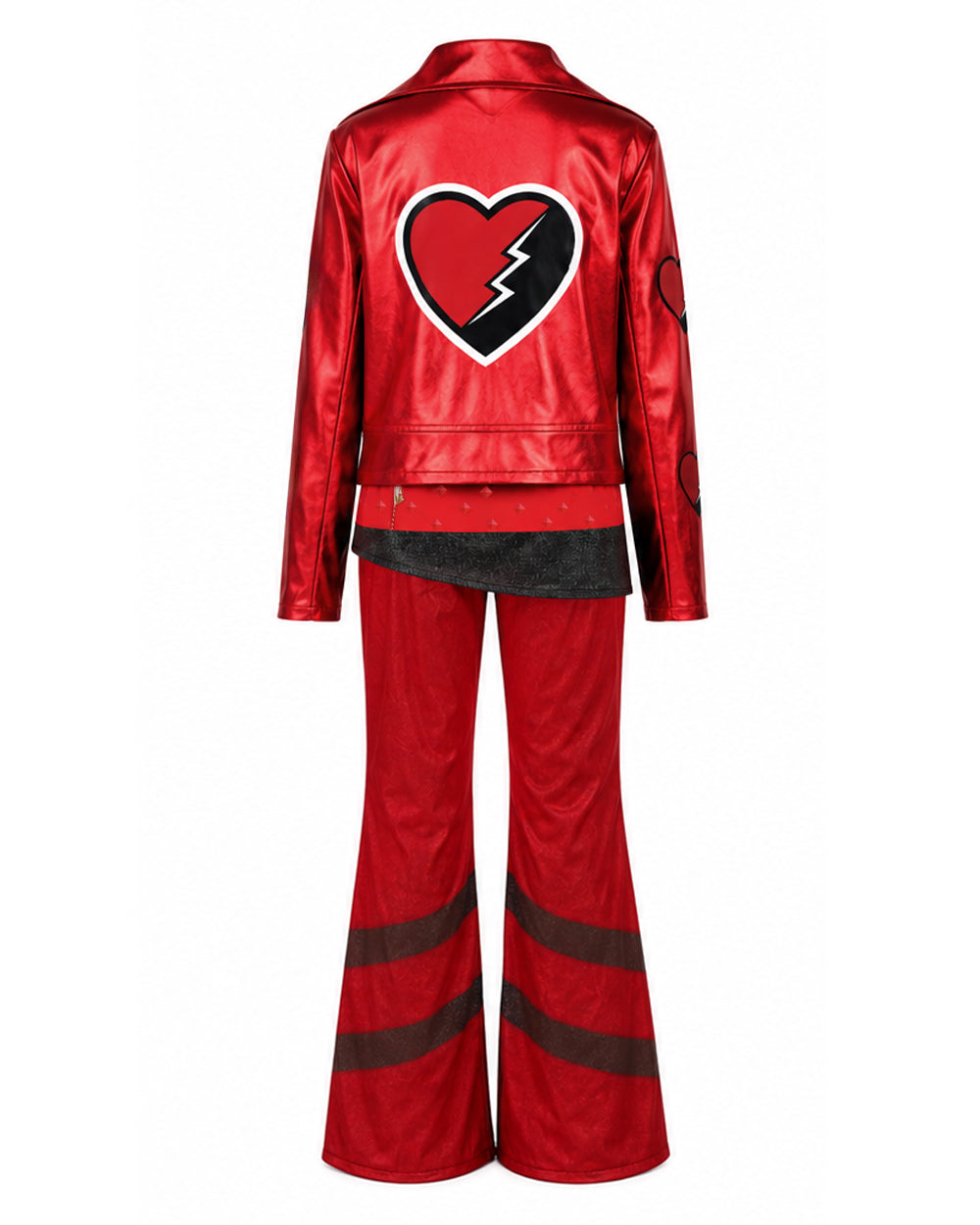 Disfraz de princesa temático de corazones rojos