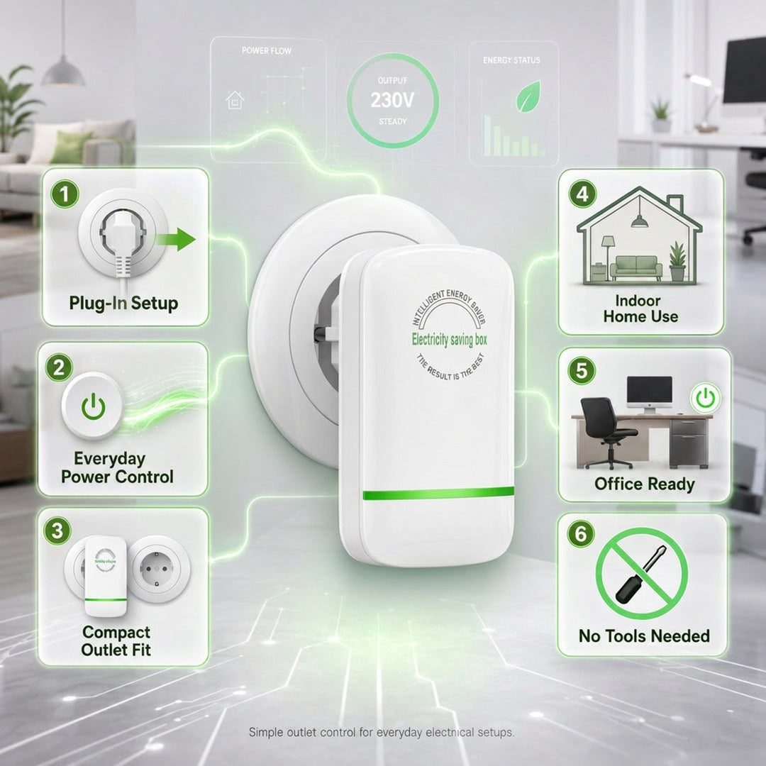 Dispositivo ahorrador de energía con control de voltaje para enchufe