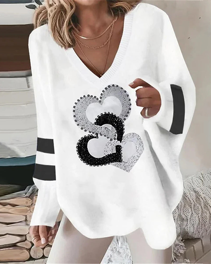 Donna | Blusa oversize con cuello de pico para mujer