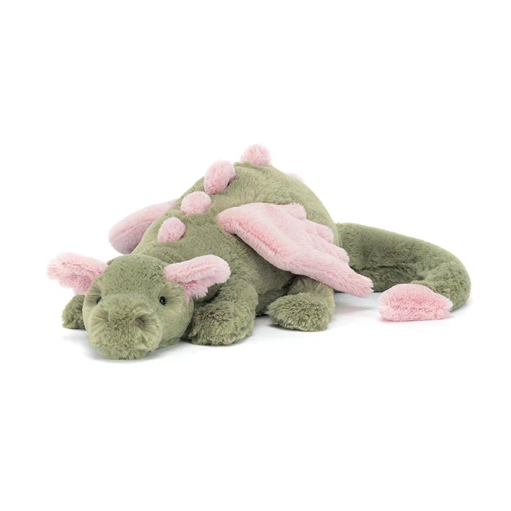 Dragón de peluche | Ultrasuave para abrazar con detalles bordados