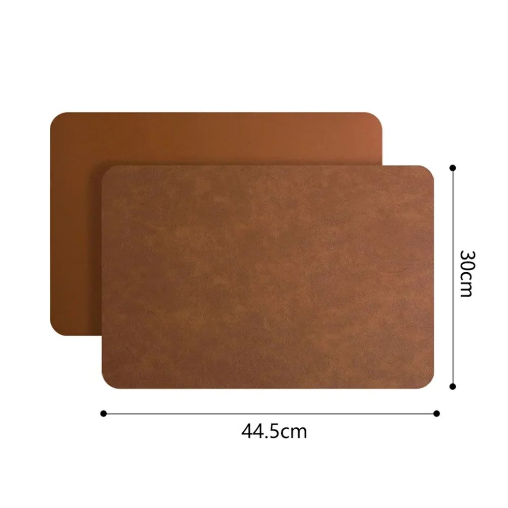 DuoMat | Manteles individuales de piel sintética reversibles | Resistentes al calor e impermeables
