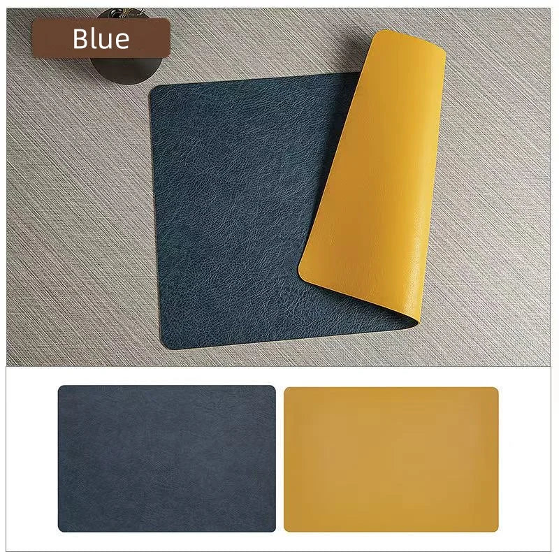 DuoMat | Manteles individuales de piel sintética reversibles | Resistentes al calor e impermeables