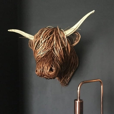 Escultura de pared vaca Highland – Bowie