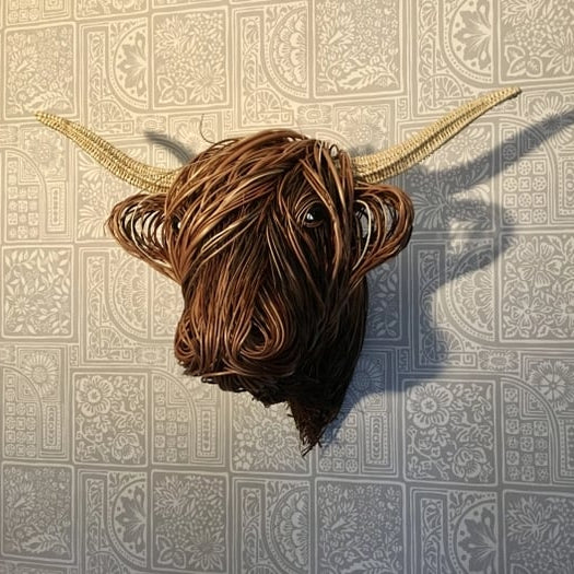 Escultura de pared vaca Highland – Bowie