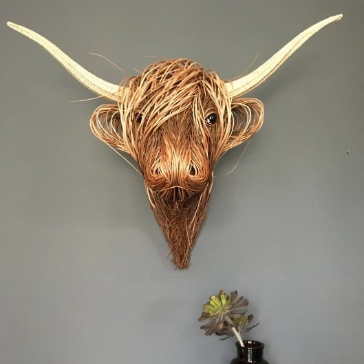 Escultura de pared vaca Highland – Bowie