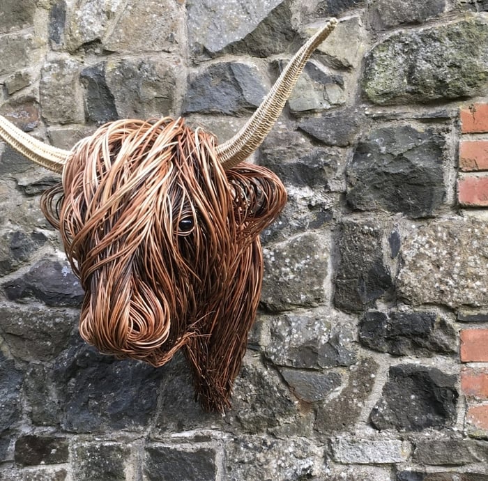 Escultura de pared vaca Highland – Bowie