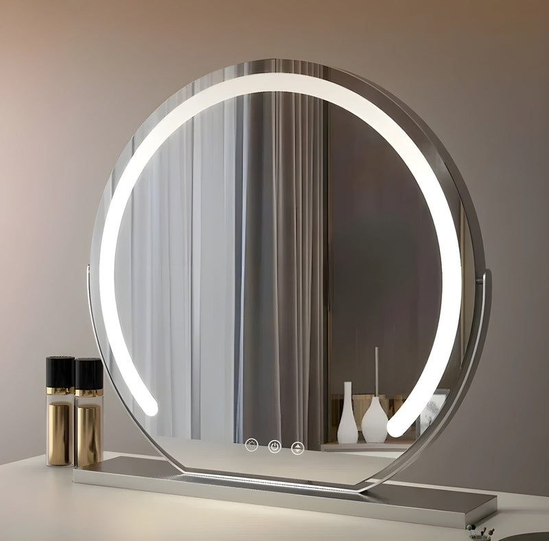 Espejo de maquillaje con luz LED