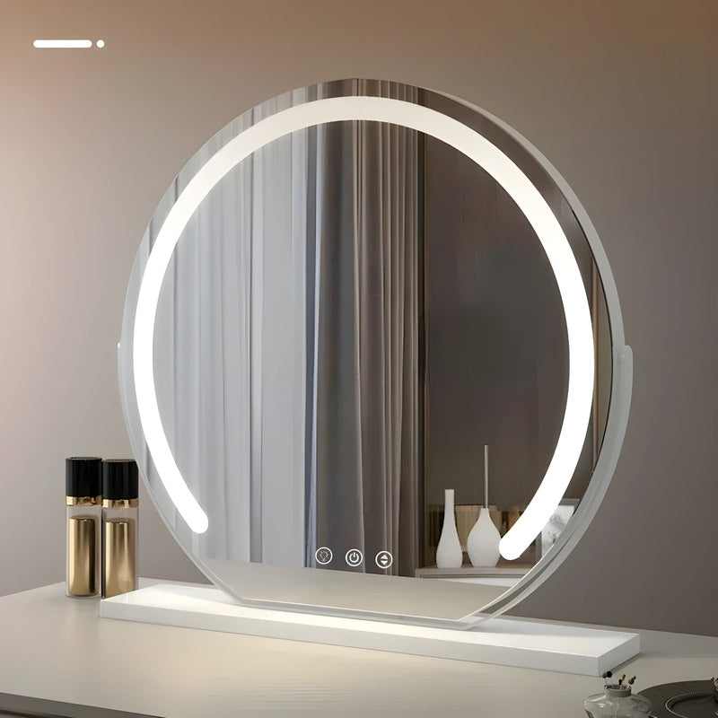 Espejo de maquillaje con luz LED