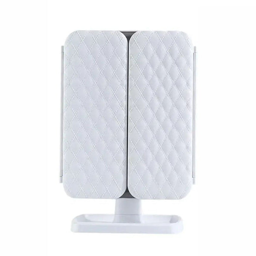Espejo de Maquillaje Tríptico LED con 3 Modos de Luz