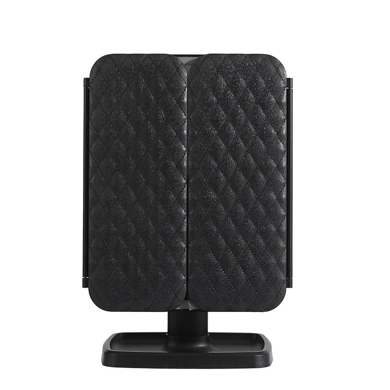 Espejo de Maquillaje Tríptico LED con 3 Modos de Luz