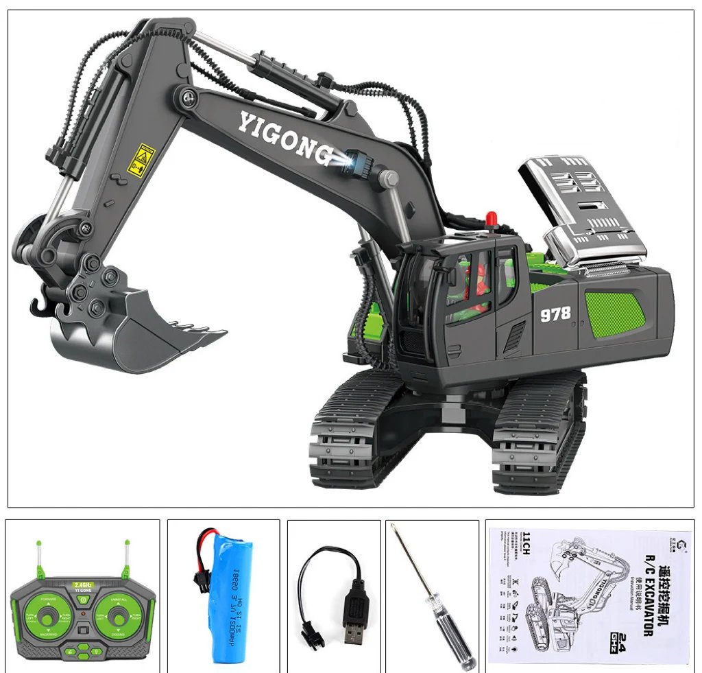 Excavadora hidráulica Full Metal G308H 1/14 RTR