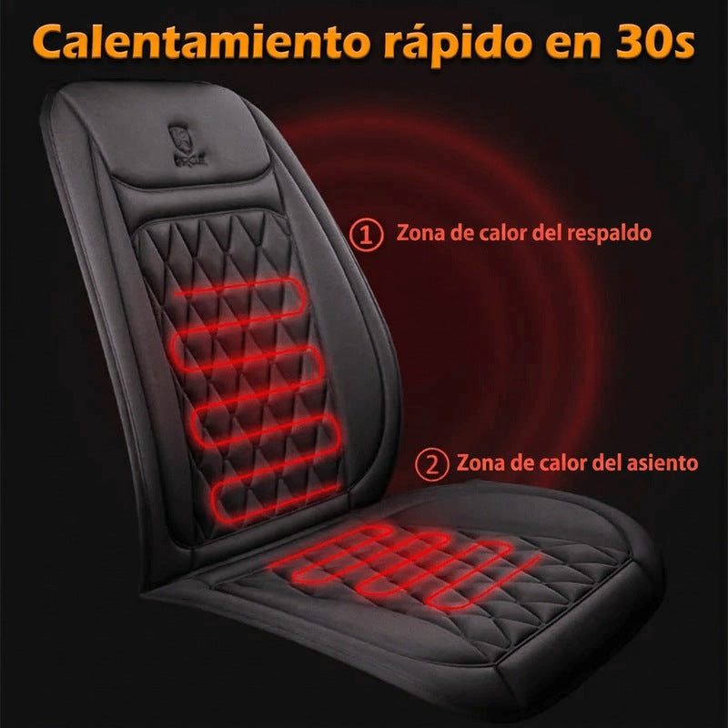 Funda de asiento de coche con calefacción | Control de temperatura ajustable 30 °C-65 °C para coches, camiones y hogar