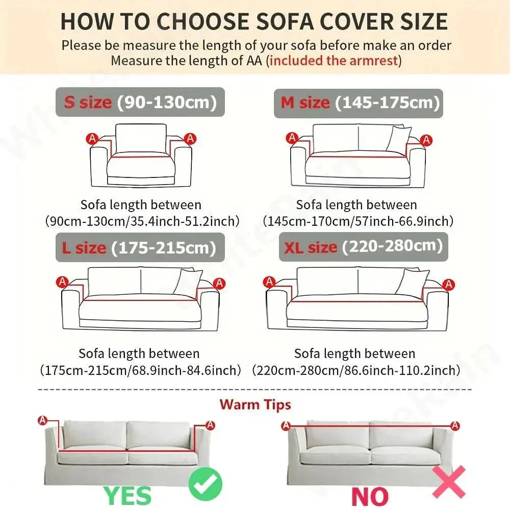 Funda de sofá antideslizante y confortable