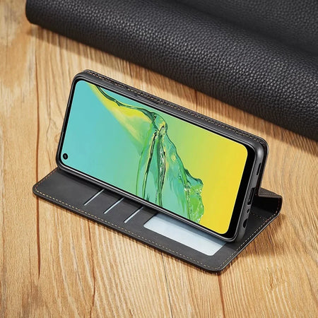 Funda magnética de piel para móviles Samsung: protección elegante