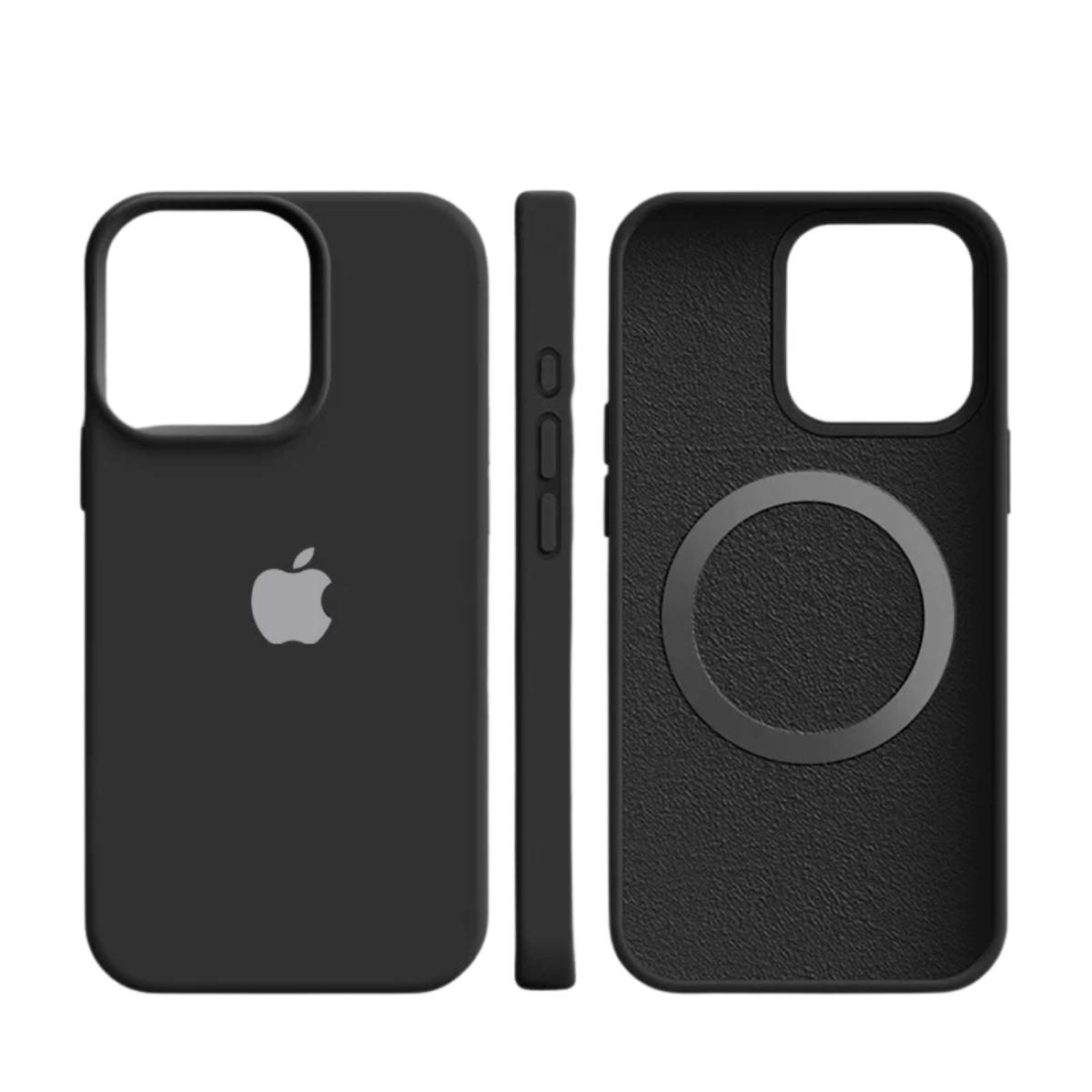 Funda magnética de silicona para iPhone con tacto suave y compatible con MagSafe
