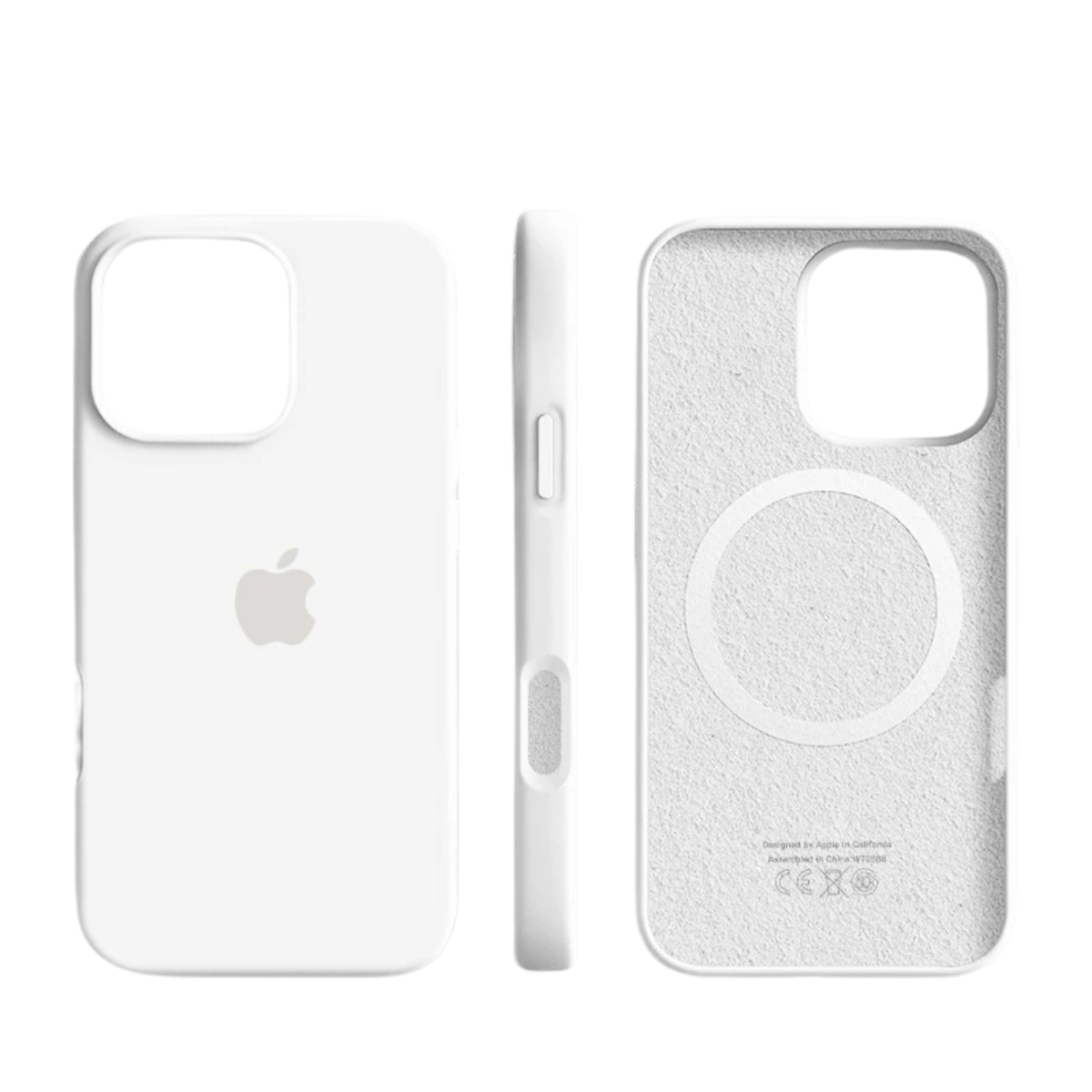Funda magnética de silicona para iPhone con tacto suave y compatible con MagSafe