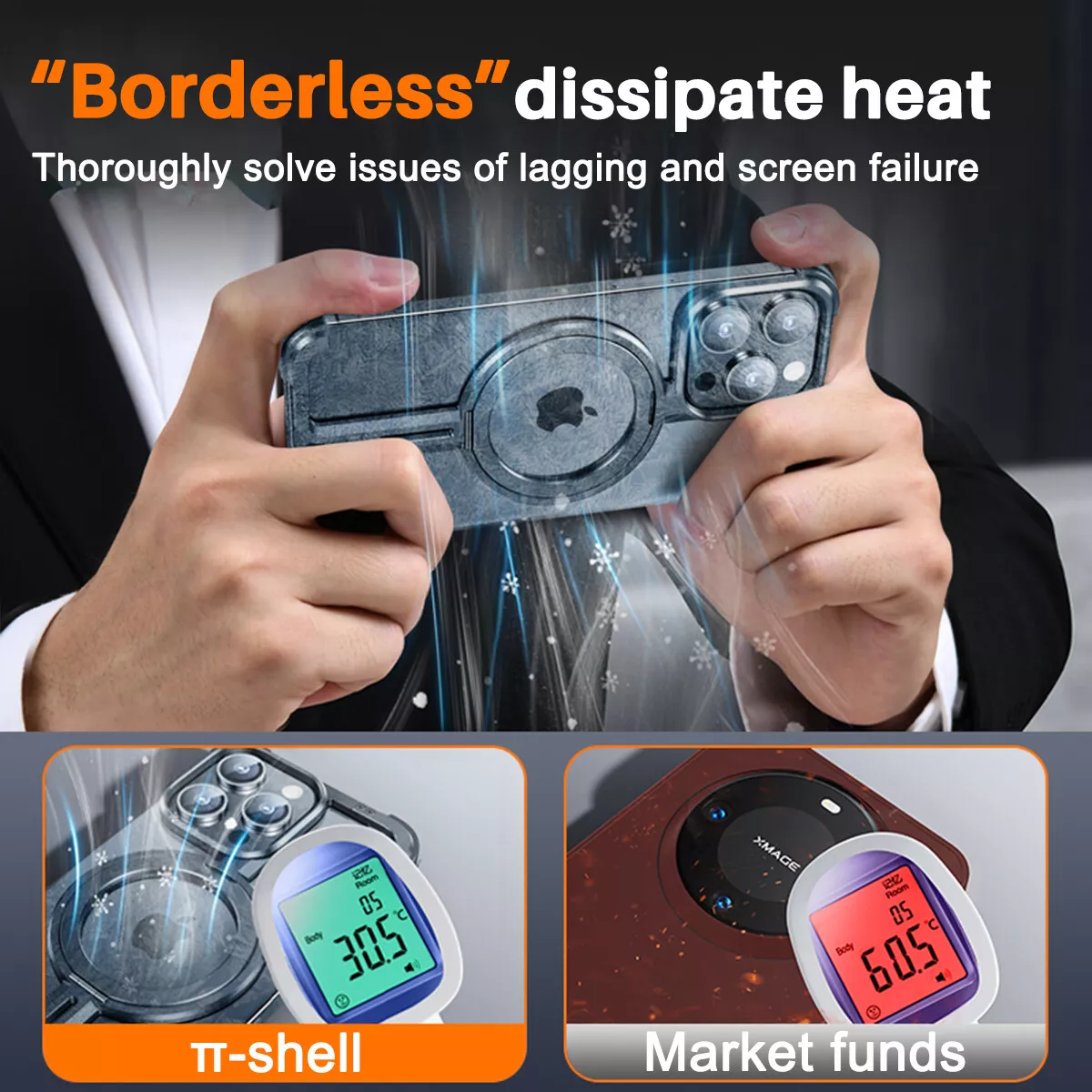 Funda MagSafe sin bordes Quellio EvoBorder, aleación de aluminio, compatible con iPhone 13-16