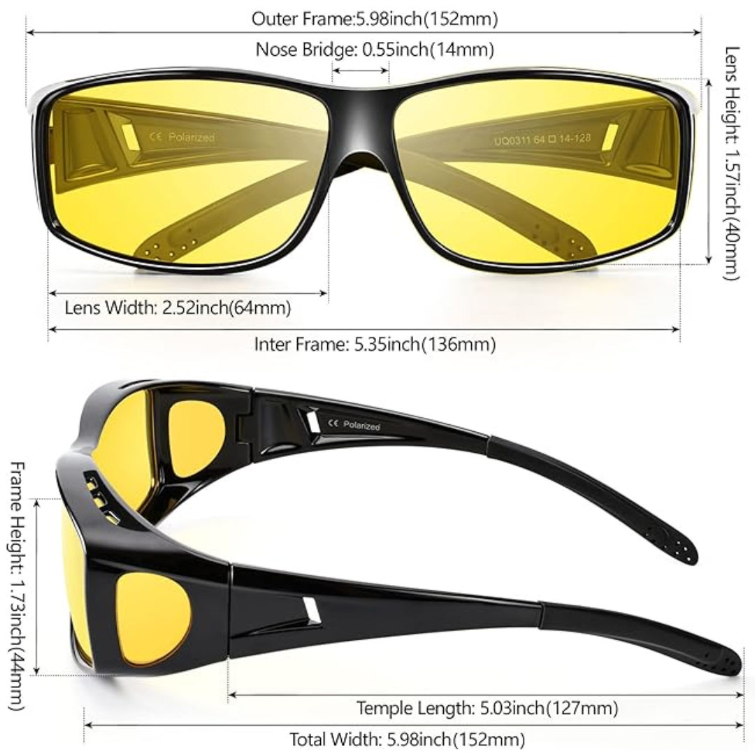 Gafas de conducción nocturna polarizadas Jeremy – Gafas antideslumbramiento para una conducción nocturna más segura