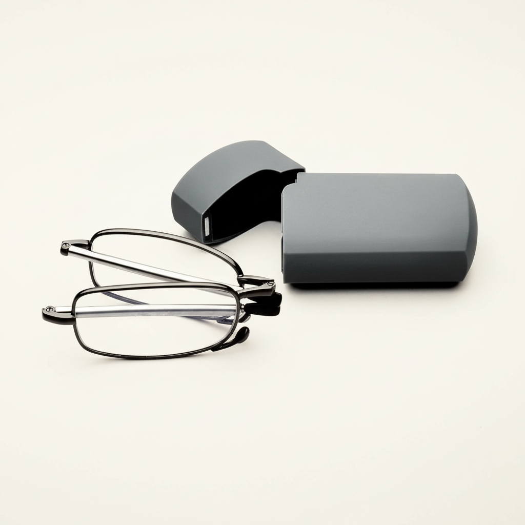 Gafas de lectura plegables portátiles con funda