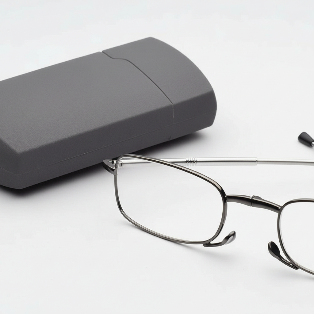 Gafas de lectura plegables portátiles con funda