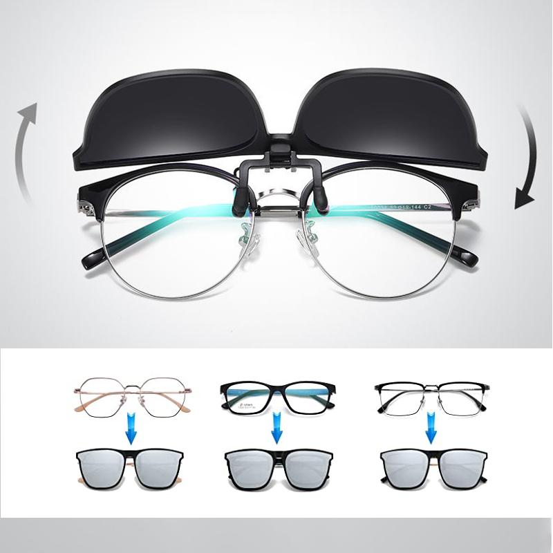 Gafas de sol polarizadas con clip abatible