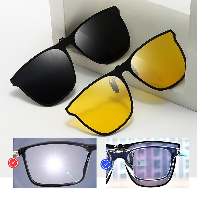 Gafas de sol polarizadas con clip abatible