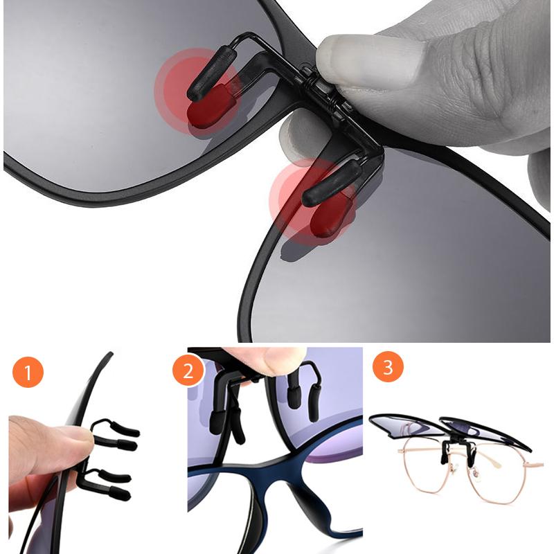 Gafas de sol polarizadas con clip abatible