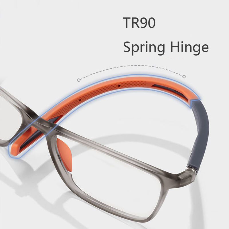 Gafas de lectura deportivas ultraligeras con protección anti luz azul para hombre