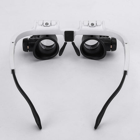 Gafas lupa profesionales con luz LED y 3 niveles de aumento