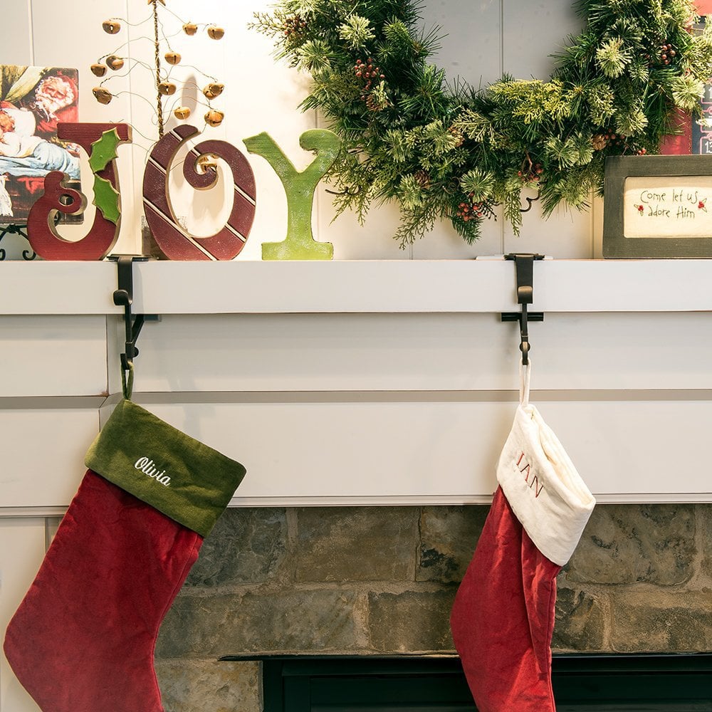 Ganchos para chimenea para calcetines y guirnaldas de Navidad